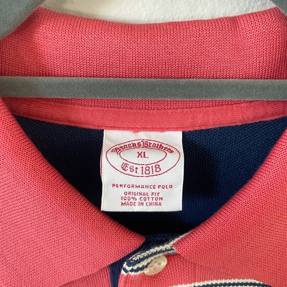 Brooks brothers Men’s pink striped polo shirt - Picture 5 of 7
